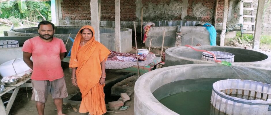 माछा व्यावसायबाट स्वरोजगार बन्दै गिता कुमारी